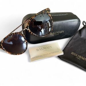 Balmain Black and Gold Accessories Set